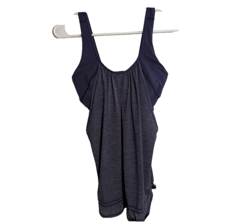 Women's Lululemon Tank Top Size 6 Navy & Heathered Navy